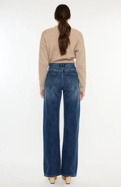 Kancan Montana Ultra High Rise 90's Flare Jeans In Brown