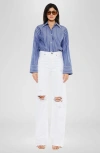 Kancan Montana Ultra High Rise 90's Flare Jeans In White