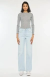 Kancan Muffy Mid Rise Boyfriend Jeans In Blue