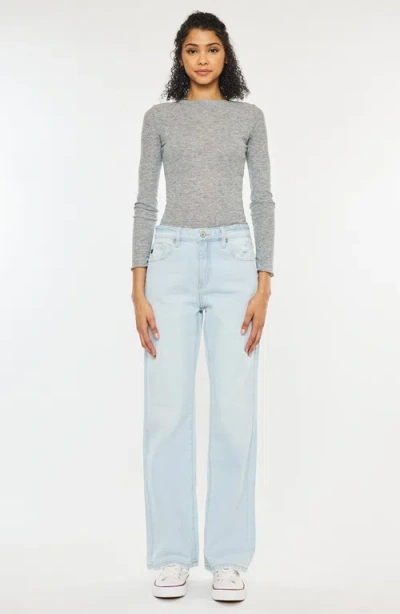 Kancan Muffy Mid Rise Boyfriend Jeans In Blue