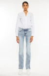 Kancan Nadia Mid Rise Y2k Bootcut Jeans In Blue