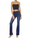 Kancan Natalie High Rise Side Slit Bootcut Jeans In Blue