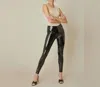 Kancan Nightlife Faux Leather Legging In Black In Black