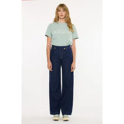 Kancan Niveah High Rise Wide Trousers In Multi