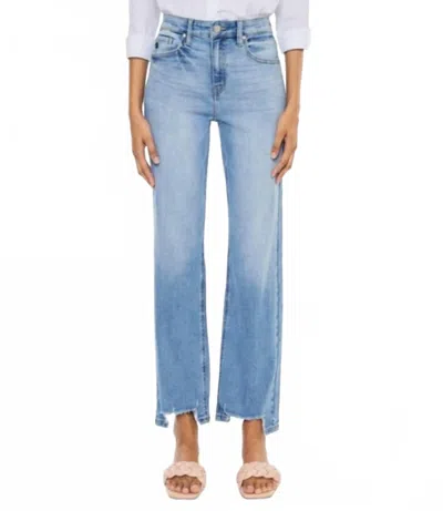 Kancan Nova High Rise Straight Jeans In Blue