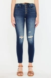 Kancan Novah High Rise Super Skinny Jeans In Blue
