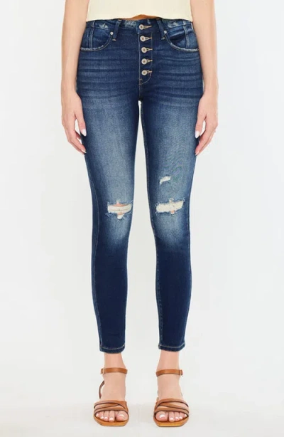 Kancan Novah High Rise Super Skinny Jeans In Blue