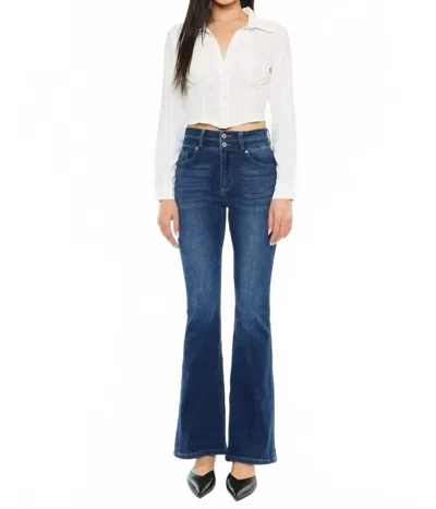 Kancan Penelope Petite Jeans In Medium Wash In Blue