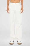 Kancan Penny Low Slung Baggy Jeans In White