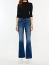 Kancan Vida High Rise Flare Jeans In Blue