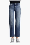 Kancan Premier Dorothea Premier High Rise Straight Jeans In Medium Wash