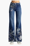 Kancan Premier Rosaline Premier High Rise Holly Flare Jeans In Multi