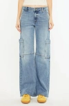 Kancan Priority Low Rise X-cargo Jeans In Blue