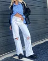 Kancan Rachel 90s Jean In White