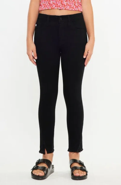 Kancan Rachell High Rise Ankle Skinny Jeans In Black