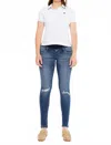 Kancan Rainie Maternity Ankle Skinny Jeans In Light In Sand