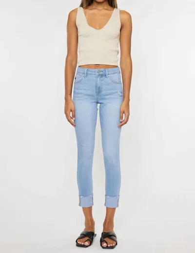 Kancan Remy High Rise Ankle Skinny Jeans In Blue
