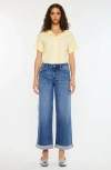 Kancan Reyna Essentials High Rise Wide Leg Jeans In Blue