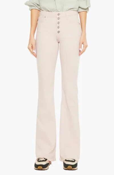 Kancan Ricola High Rise Flare Jeans In Pink