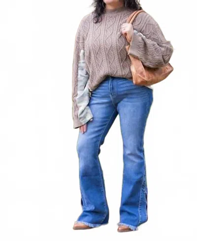 Kancan Rila High Rise Flare Jeans In Blue