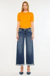Kancan Rosie High Rise Wide Leg Jeans In Blue