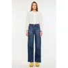 Kancan Samara High Rise Wide Leg Jeans In Blue