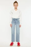 Kancan Sav High Rise Straight Jeans In Blue