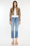 Kancan Savanna Essentials Mid Rise Cropped Flare Jeans In Multi