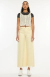 Kancan Savie Cropped Wide Leg Jeans In Neutral