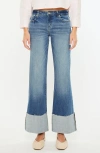 Kancan Sierra Mid Rise Wide Leg Jeans In Blue
