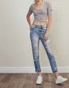 Kancan Skittles And Sunbeams Jeans In Light Wash In Blue