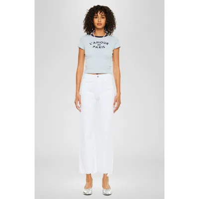 Kancan Skyla High Rise Slim Wide Leg Jeans In Blue