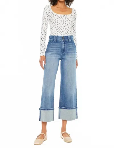 Kancan Slow Sunday High Rise Jeans In Dark Wash In Blue