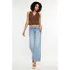 Kancan Sonia Mid Rise Straight Jeans In Blue