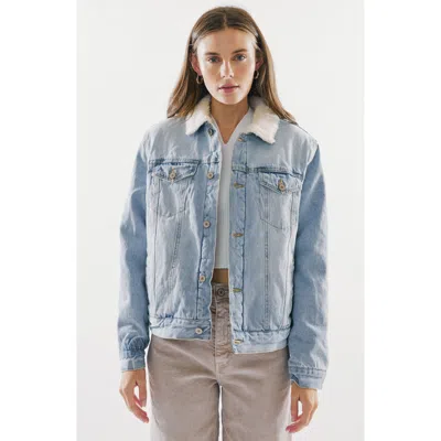 Kancan Sonny Trucker Jacket In Blue