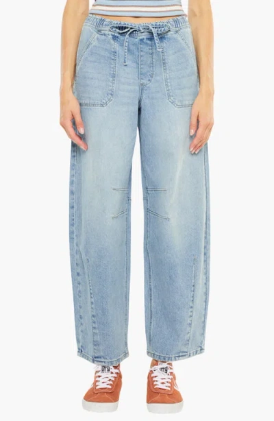 Kancan Starlet Ultra High Rise Horseshoe Jeans In Blue