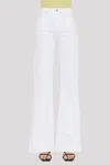 Kancan Sumayyah High Rise Holly Flare Jeans In White In White