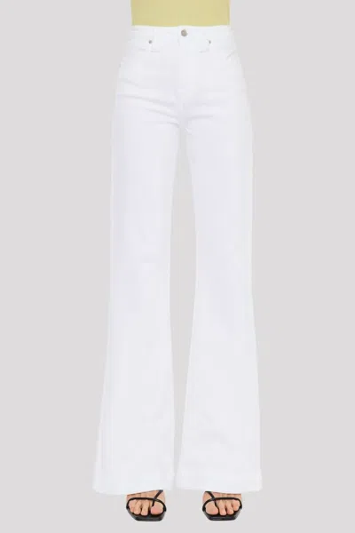 Kancan Sumayyah High Rise Holly Flare Jeans In White