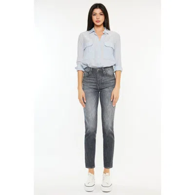 Kancan Taryn High Rise Cigarette Leg Jeans In Gray