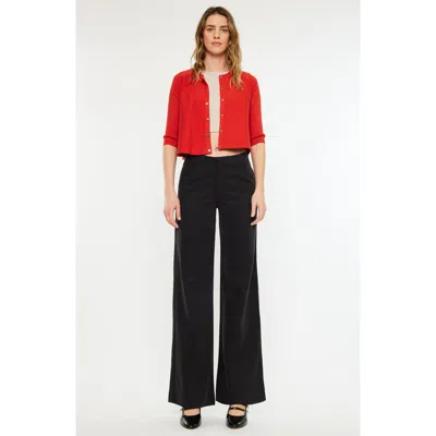 Kancan Tinley High Rise Wide Leg Pants In Black