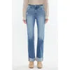 Kancan Trini High Rise Straight Jeans In Medium Wash