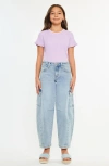 Kancan Trinity Low Slung Horseshoe Jeans In Multi