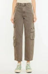 Kancan Vale High Rise Slim Balloon Fit Jeans In Brown