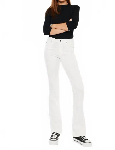 KANCAN VANESSA HIGH RISE BOOTCUT JEANS IN WHITE