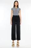 Kancan Victoria Ultra High Rise Cropped Wide Leg Jeans In Multi