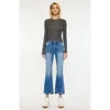Kancan Volumina Essentials High Rise Crop Bootcut Jeans In Blue