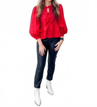 Kancan Walk This Way Pleather Pants In Black
