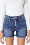 Kancan Winnie High Rise Shorts In Blue