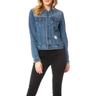 Kancan Women's Denim Jacket In Multi