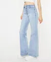 Kancan Women's Holly High Rise Slim Flare Jeans In Blue